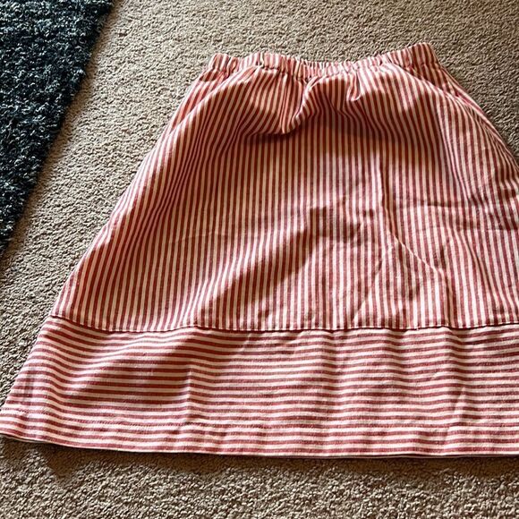 J crew red and white stripe skirt xs - Picture 4 of 6